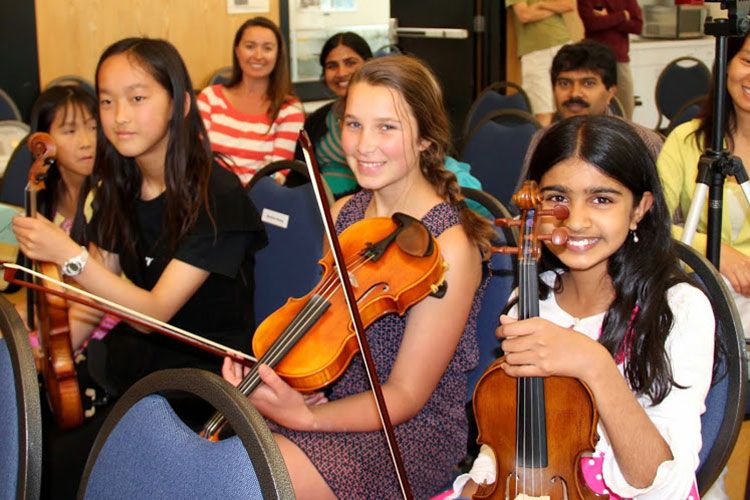 violin students